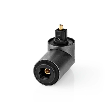 Nedis vinklad TosLink-adapter, hane–hona, 90° i gruppen Hemmaljud / Kablar / Diverse kablar & Adaptrar hos BRL (176CATB25920GY)