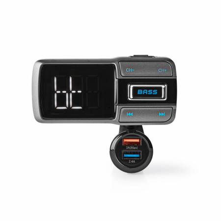 NEDIS FM-sändare för bil i gruppen Billjud / Smartphone i bil / Bluetooth i bilen hos BRL Electronics (176CATR101BK)