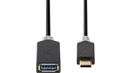 Nedis USB 3.0 USB-C hane till USB-A hona, 0.15m i gruppen Billyd / Smartphone til bilen  / Tilbehør til mobilen hos BRL Electronics (176CCBW61710AT015)