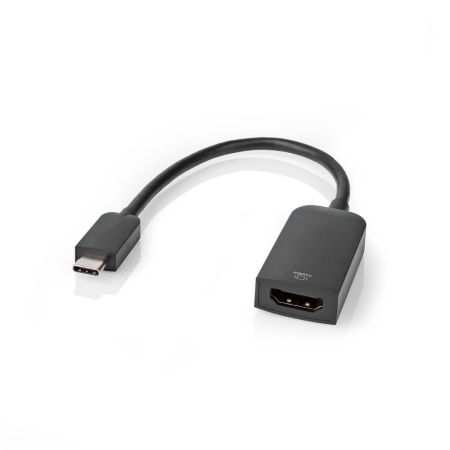 Nedis USB-C till HDMI-adapter, 4K/60 Hz, 0,2 meter i gruppen Hemmaljud / Kablar / Diverse kablar & Adaptrar hos BRL (176CCGB64652BK02)