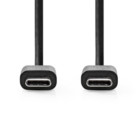 NEDIS CCGL60700 USB-C 2.0-kabel, svart, 1 meter i gruppen Hemmaljud / Kablar / Digital kabel hos BRL (176CCGL60700BK10)