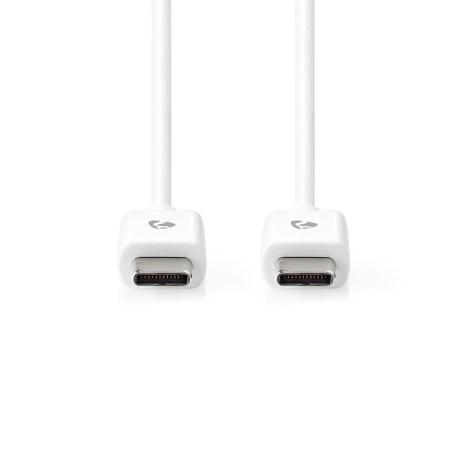 NEDIS 176CCGL60700WT20 USB-C-kabel, vit, 2 meter i gruppen Hemmaljud / Kablar / Digital kabel hos BRL (176CCGL60700WT20)