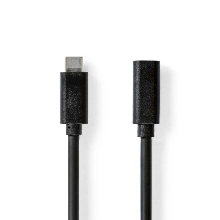 Nedis USB-C-förlängningskabel, 60 W, 5 Gbit/s i gruppen Nyheter hos BRL (176CCGL64010BKr)