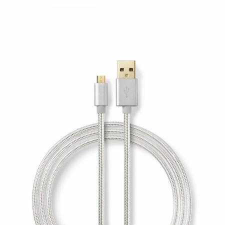 Nedis USB 2.0-kabel A-hane till Micro B-hane 2.0m