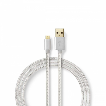 Nedis USB 2.0-kabel A-hane till Micro B-hane i gruppen Billjud / Smartphone i bil / Tillbehör för mobilen hos BRL Electronics (176CCTB60500ALVAR)