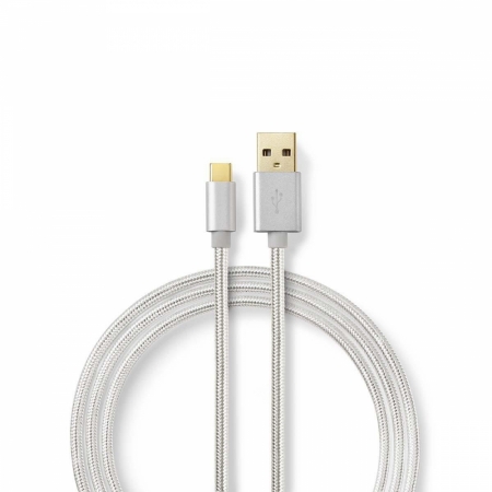 Nedis USB-A till USB-C kabel i gruppen Billjud / Smartphone i bil / Tillbehör för mobilen hos BRL Electronics (176CCTB60600ALVAR)