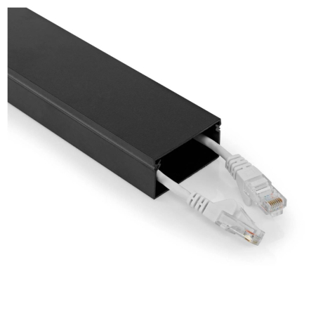 Nedis kabelkanal aluminium 25 mm, svart i gruppen Hemmaljud / Tillbehör / Tillbehör till TV hos BRL (176CMDT5025BK110)