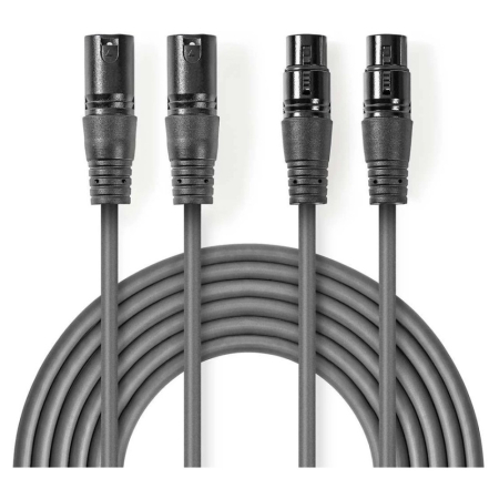 Nedis XLR-kabel i gruppen Hemmaljud / Kablar / Analog kabel hos BRL (176COTH15030GYr)