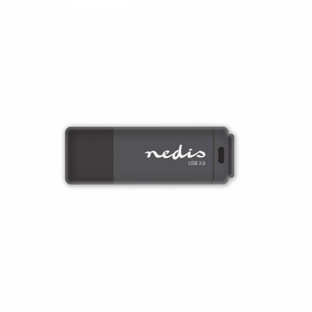 USB-minne 32 GB i svart med Nedis-logga och USB 3.0.
