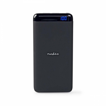 Nedis powerbank 15 000 mAh med 2x USB-A utgångar i gruppen Hemmaljud / Tillbehör / Powerbanks hos BRL Electronics (176UPBK15001BK)