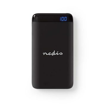 Nedis powerbank 6000 mAh, USB-A & USB-C 3.0 utgång i gruppen Hemmaljud / Tillbehör / Powerbanks hos BRL Electronics (176UPBK6010BK)