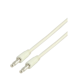 Valueline AUX 3,5-3,5 Kabel 1,0M Vit i gruppen Hemmaljud / Kablar / 3.5mm kabel hos BRL Electronics (176VLMP22000W100)