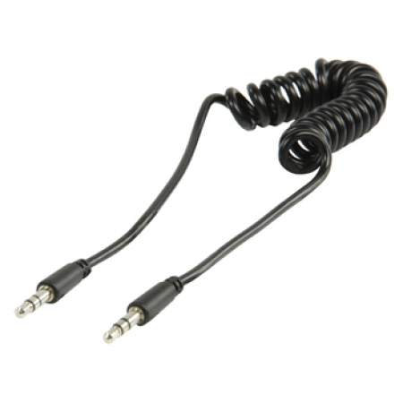 Valueline AUX 3,5-3,5 Kabel 1,0M Hoprullad i gruppen Hemmaljud / Kablar / 3.5mm kabel hos BRL Electronics (176VLMP22010100r)