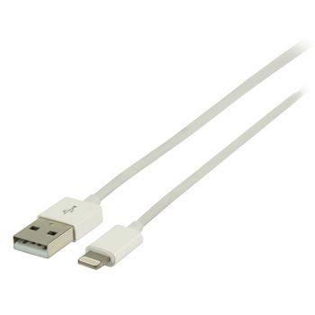 Lightning-kabel hane - USB A hane 1,0 m i gruppen Hemmaljud / Kablar / Diverse kablar & Adaptrar hos BRL Electronics (176VLMP39300W100)