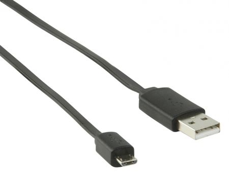 Laddningskabel Micro USB till USB A 1m Svart i gruppen Billjud / Smartphone i bil / Laddkablar hos BRL Electronics (176VLMP60410B1)