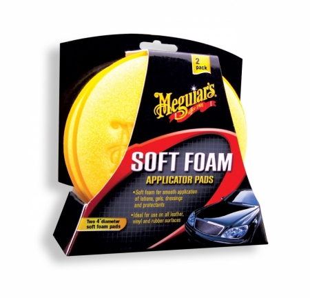 Meguiars Soft Foam Aplicator Pads 4st i gruppen Billjud / Tillbehör / Bilvård / Tillbehör & Verktyg hos BRL Electronics (178W0004)