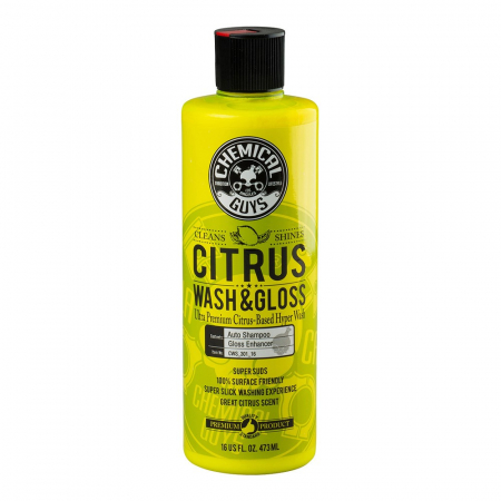 Chemical Guys Citrus Wash & Gloss bilschampo, 473 ml i gruppen Billjud / Tillbehör / Bilvård / Tvätt & Rengöring hos BRL Electronics (179CWS30116)