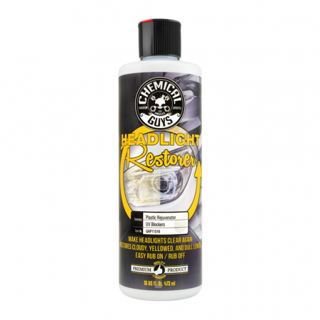 Chemical Guys Headlight Restorer And Protectant strålkastarrengöring, 473 ml i gruppen Billjud / Tillbehör / Bilvård / Underhåll hos BRL Electronics (179GAP11516)