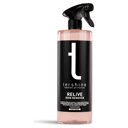 Tershine Relive - Iron Remover, flygrostborttagare, 1 L Flaska med spraytyp av produkter för att ta bort flygrost.