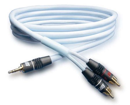 Supra BiLine-MP 3.5mm - 2RCA 1 meter i gruppen Lyd til hjemmet / Kabler / 3.5mm kabel hos BRL Electronics (215BILINMP2RCA1M)