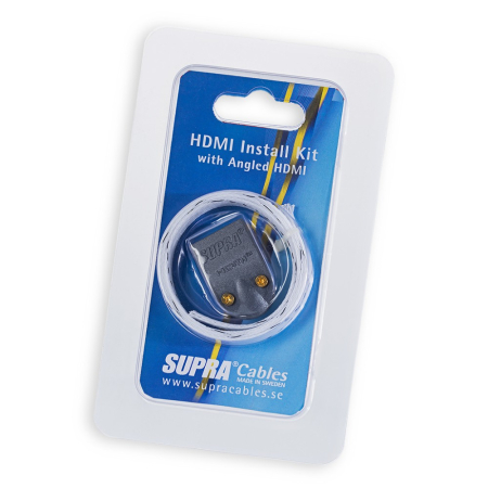 Supra HDMI Install Kit MET-B / BRAID, vinklad kåpa och kabelstrumpa i gruppen Nyheter hos BRL (215HDMIKIT)