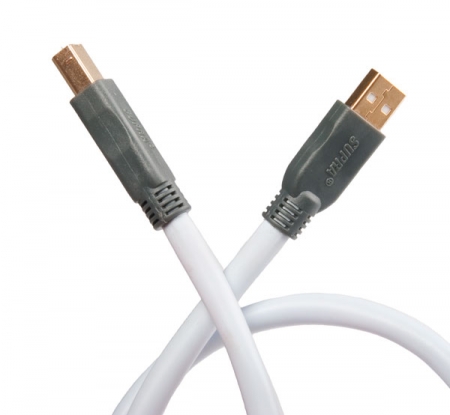 Supra USB 2.0 A-B Blue, 4 meter