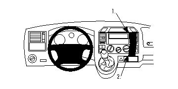 Brodit Förstärkt ProClip, Volkswagen T5 Transporter/Pickup 03-09 i gruppen Billjud / Vad passar i min bil / Volkswagen / Transporter / Transporter T5 2003-2009 / Övrigt Transporter T5 2003-2009 hos BRL (240213440)