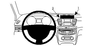 Brodit Förstärkt ProClip, Peugeot 508 11-18 i gruppen Billjud / Vad passar i min bil / Peugeot / Peugeot 508 / Peugeot 508 2010-2018 hos BRL (240213471)