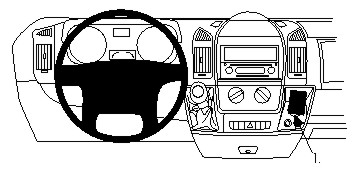 Brodit Förstärkt ProClip, Citroen/Fiat/Opel/Peugeot i gruppen Billjud / Vad passar i min bil / Peugeot / Peugeot Boxer / Peugeot Boxer 2005-2007 hos BRL (240213473)