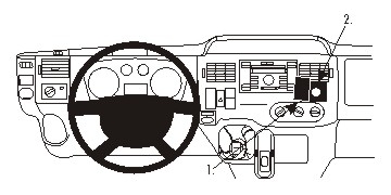 Brodit Förstärkt ProClip, Ford Transit 07-13 i gruppen Billjud / Vad passar i min bil / Ford / Transit Connect / Transit Connect 2002-2013 hos BRL (240213486)