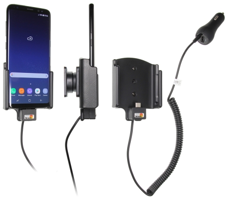 Brodit Aktiv hållare med cigg-kontakt, Samsung Galaxy S8