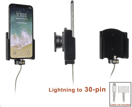 Brodit Hållare för Kabelanslutning, Apple iPhone X/Xs i gruppen Billjud / Smartphone i bil / Mobilhållare hos BRL (240515997)