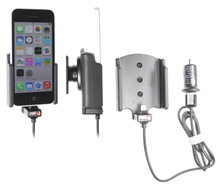 Brodit Aktiv hållare med USB-kabel och cigg-adapter, Apple iPhone 5C  i gruppen Billjud / Smartphone i bil / Mobilhållare hos BRL (240521562)