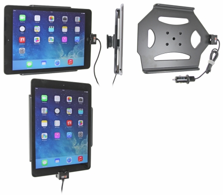Brodit Aktiv hållare med USB-kabel och cigg-adapter, Apple iPad 5th Gen (A1822, A1823)/9.7 6th Gen (A1893, A1954)/9.7 New/Air (A1474, A1475, A1476) i gruppen Billjud / Smartphone i bil / Mobilhållare hos BRL (240521577)
