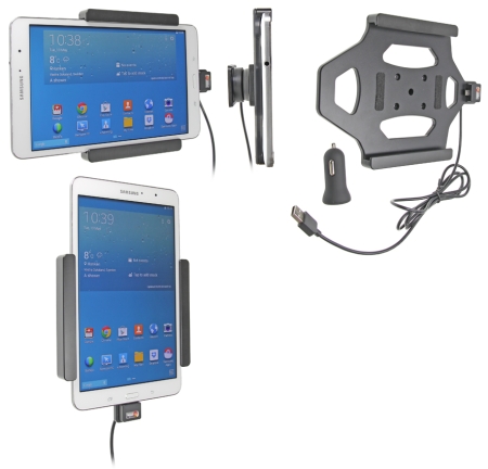 Brodit Aktiv hållare med USB-kabel och cigg-adapter, Samsung Galaxy Tab PRO 8.4 SM-T320/SM-T325 i gruppen Billjud / Smartphone i bil / Mobilhållare hos BRL (240521616)