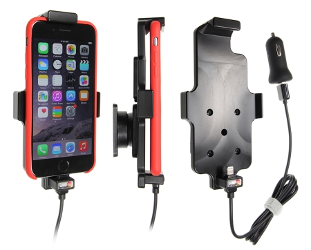 Brodit Aktiv hållare med USB-kabel och cigg-adapter, Apple iPhone 12 Mini/13 Mini/6/6S/7/8/SE 2nd Gen 2020 i gruppen Billjud / Smartphone i bil / Mobilhållare hos BRL (240521662)