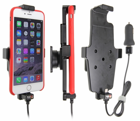 Brodit Aktiv hållare med USB-kabel och cigg-adapter, Apple iPhone 11 Pro Max/12 Pro Max/13 Pro Max/14 Plus/14 Pro Max/6 Plus/6S Plus/7 Plus/8 Plus/Xs Max i gruppen Billjud / Smartphone i bil / Mobilhållare hos BRL (240521663)