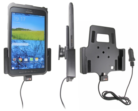 Brodit Aktiv hållare med USB-kabel och cigg-adapter, Samsung Galaxy Tab Active 8.0 SM-T365  i gruppen Billjud / Smartphone i bil / Mobilhållare hos BRL (240521676)