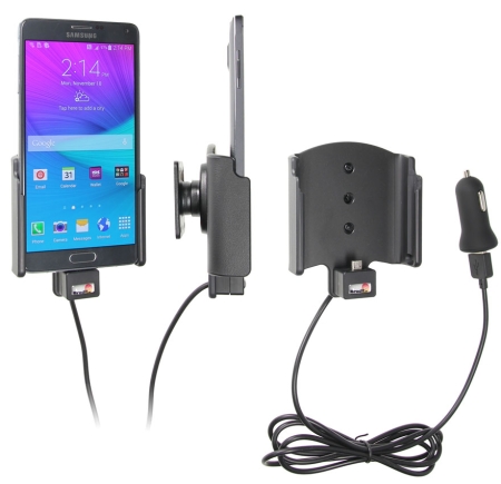 Brodit Aktiv hållare med USB-kabel och cigg-adapter, Samsung Galaxy Note 4  i gruppen Billjud / Smartphone i bil / Mobilhållare hos BRL (240521683)
