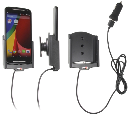 Brodit Aktiv hållare med USB-kabel och cigg-adapter, Motorola Moto G (2nd Gen)  i gruppen Billjud / Smartphone i bil / Mobilhållare hos BRL (240521710)