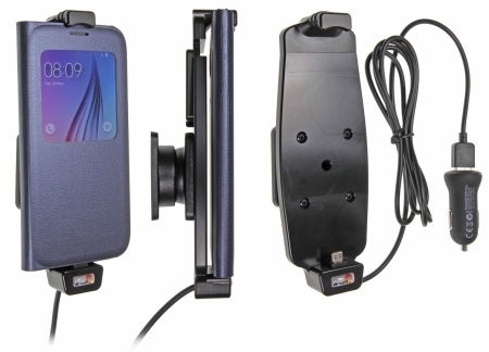Brodit Aktiv hållare med USB-kabel och cigg-adapter, Samsung Galaxy S6/S6 edge/S7 i gruppen Billjud / Smartphone i bil / Mobilhållare hos BRL (240521724)