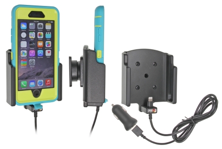 Brodit Aktiv hållare med USB-kabel och cigg-adapter, Apple iPhone 6/6S i gruppen Billjud / Smartphone i bil / Mobilhållare hos BRL (240521732)