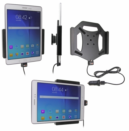 Brodit Aktiv hållare med USB-kabel och cigg-adapter, Samsung Galaxy Tab A 9.7  i gruppen Billjud / Smartphone i bil / Mobilhållare hos BRL (240521737)
