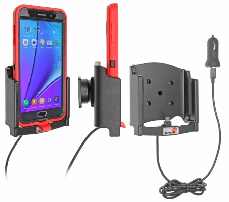 Brodit Aktiv hållare med USB-kabel och cigg-adapter, Samsung Galaxy Note 5  i gruppen Billjud / Smartphone i bil / Mobilhållare hos BRL (240521772)