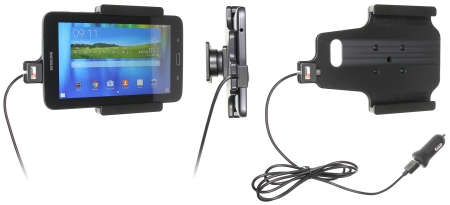 Brodit Aktiv hållare med USB-kabel och cigg-adapter, Samsung Galaxy Tab 3 Lite  i gruppen Billjud / Smartphone i bil / Mobilhållare hos BRL (240521838)