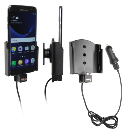 Brodit Aktiv hållare med USB-kabel och cigg-adapter, Samsung Galaxy S7 Edge  i gruppen Billjud / Smartphone i bil / Mobilhållare hos BRL (240521866)