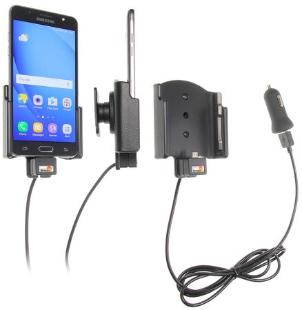 Brodit Aktiv hållare med USB-kabel och cigg-adapter, Samsung Galaxy J5 (2016)  i gruppen Billjud / Smartphone i bil / Mobilhållare hos BRL (240521944)
