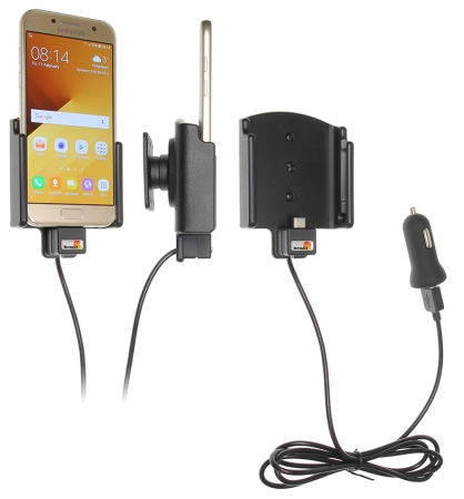 Brodit Aktiv hållare med USB-kabel och cigg-adapter, Samsung Galaxy A3 (2017)  i gruppen Billjud / Smartphone i bil / Mobilhållare hos BRL (240521947)