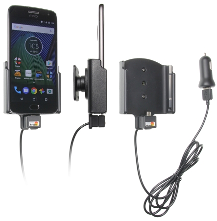 Brodit Aktiv hållare med USB-kabel och cigg-adapter, Motorola Moto G5 Plus  i gruppen Billjud / Smartphone i bil / Mobilhållare hos BRL (240521957)