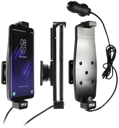 Brodit Aktiv hållare med USB-kabel och cigg-adapter, Samsung Galaxy S10/S8/S9 i gruppen Billjud / Smartphone i bil / Mobilhållare hos BRL (240521964)